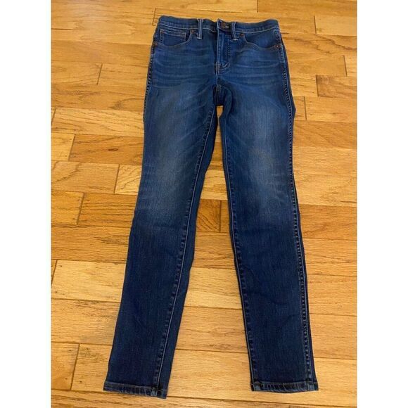 Madewell women's 10" High-Rise Skinny Size 27 Dark Wash Denim jeans - Picture 1 of 10